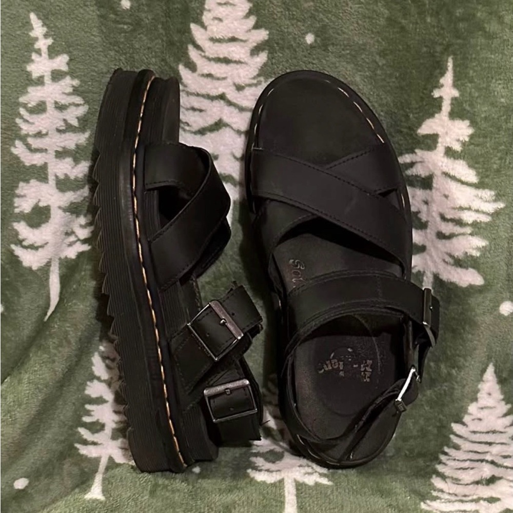 Doc Marten Black Sandals